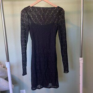 Abercrombie Lace Mini Dress - Black - Size XS Tall
